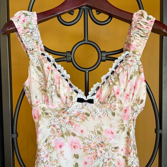 For Love And Lemons Dresses & Skirts - FOR LOVE & LEMONS Emmaline Floral Lace Trim Maxi Dress
